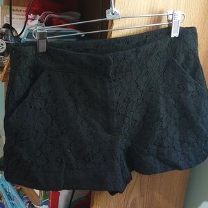 Nicole by Nicole Miller Black High Waist Shorts